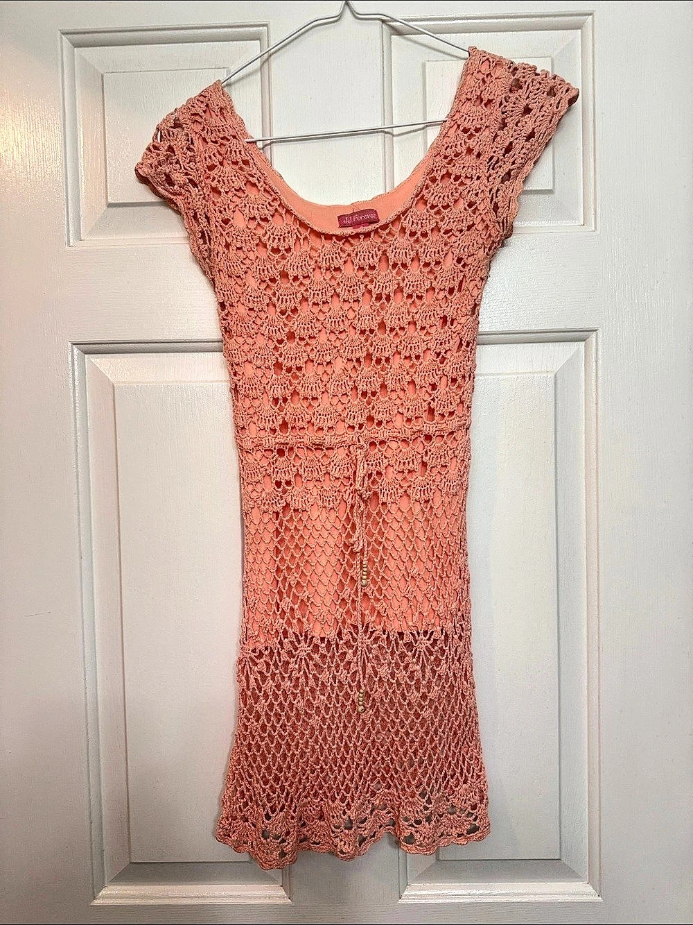 Crochet Tunic in peach